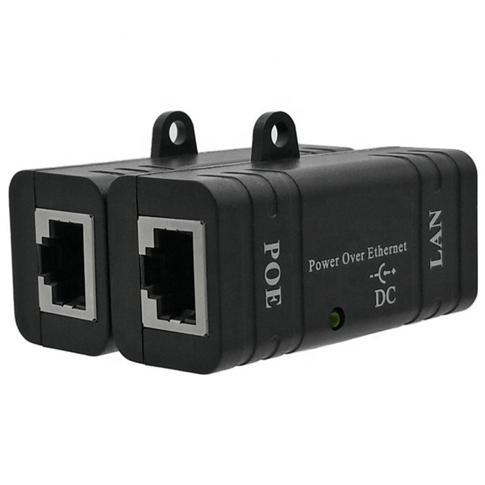 POE Injector Splitter POE Combiner DC 5-48V Power Over Ethernet Adapter Power Supply Module Black