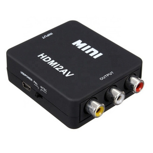 AV To HD MI-compatible Switch Box AV2HD MI Converter Full HD 1080P Audio Adapter Composite RCA TO HD MI-compatible Adapter