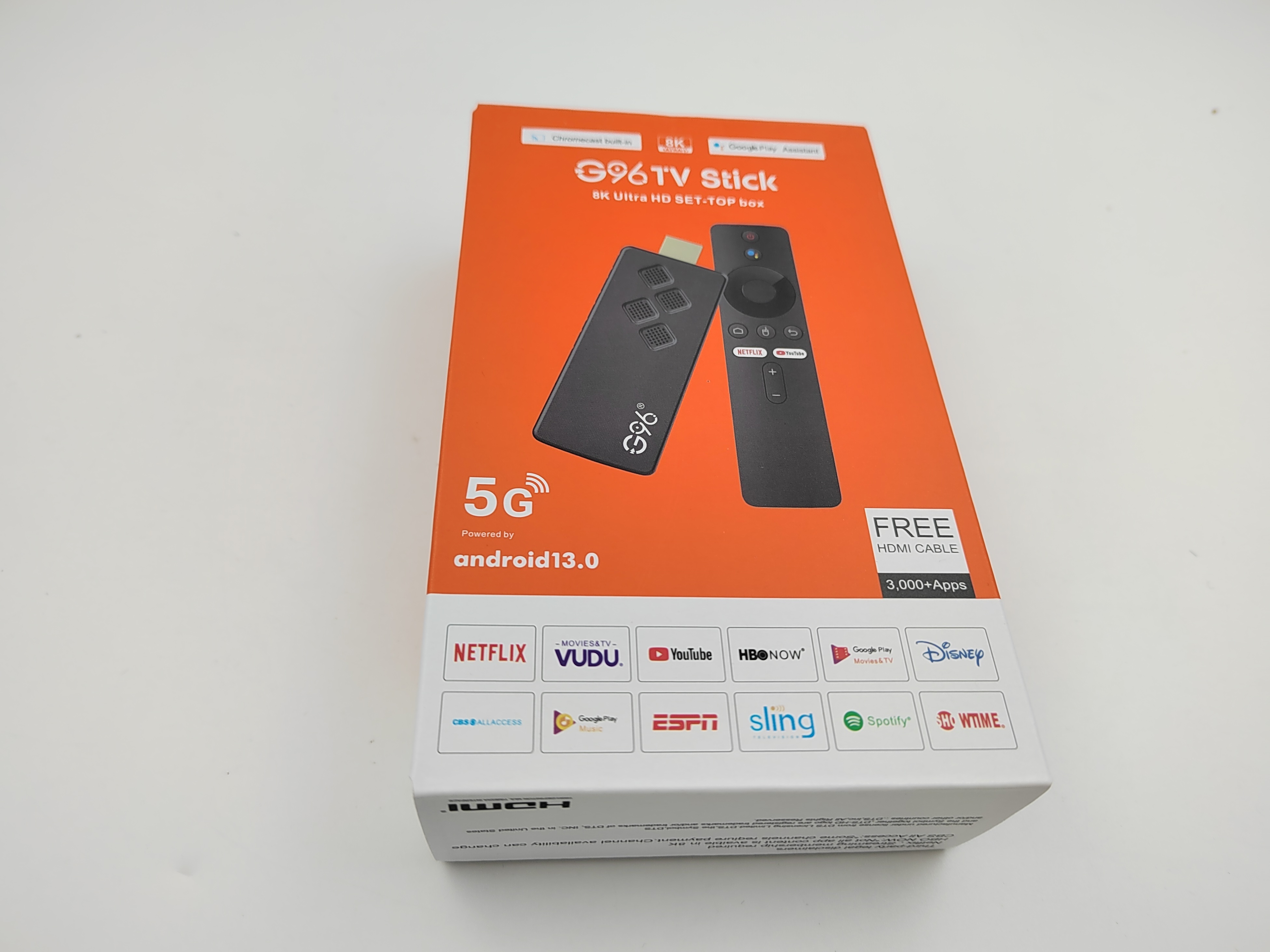 4K Mini Size G96 TV Stick Android 13.0 H313 1gb/8gb 2gb/16gb WiFi 2.4G+5G+BT4.0 TV Box USB Smart Box