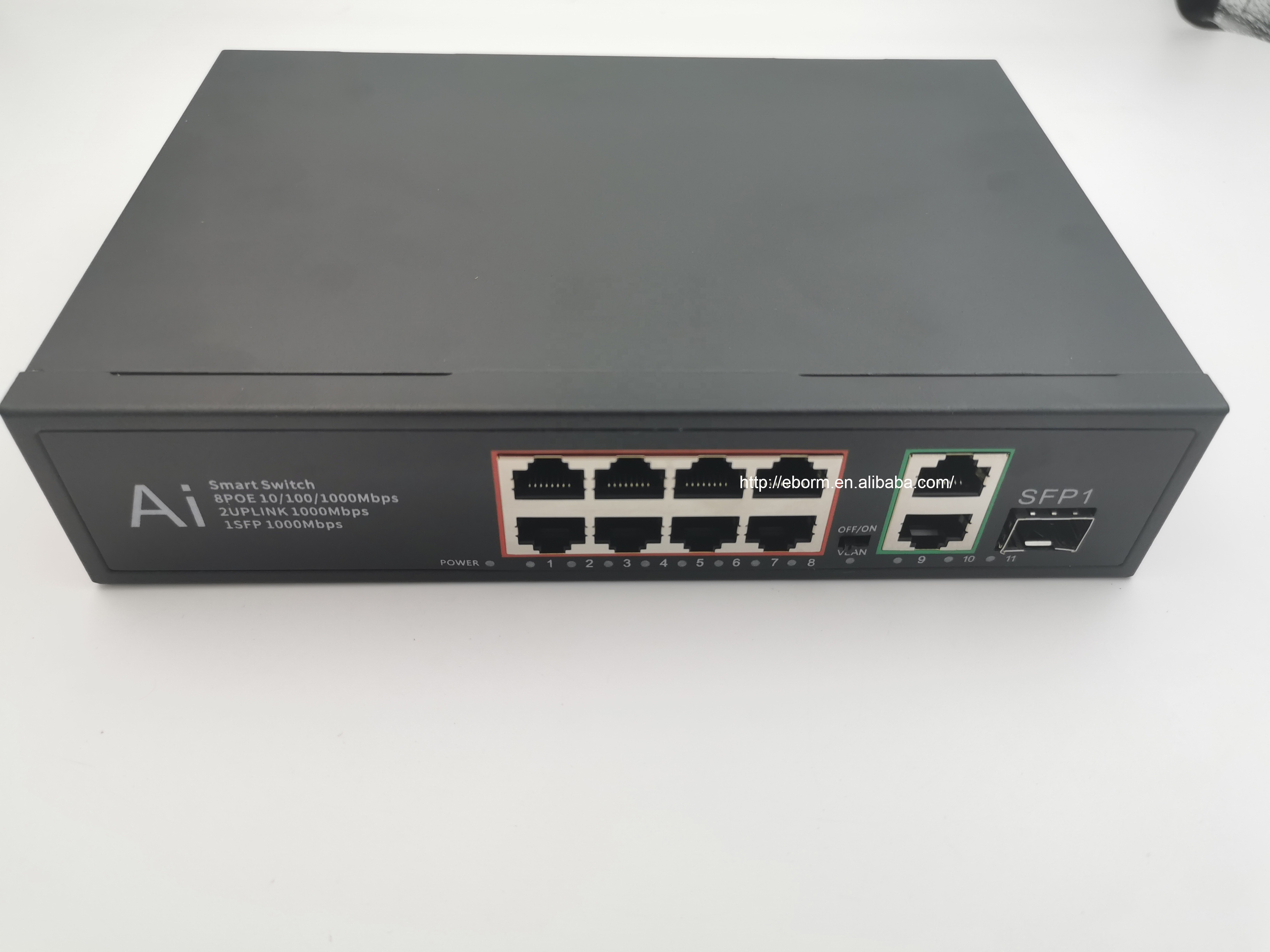 Gigabit 8 port unmanaged 48V PoE  waterproof outdoor poe Switch