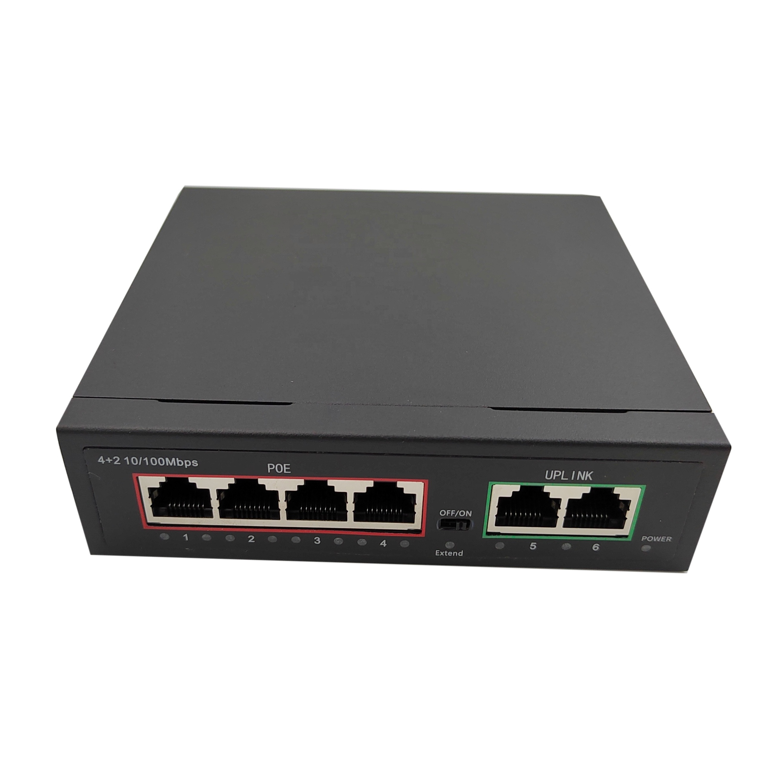 4 Port Full Gigabit POE Switch with 2 port uplink network switch