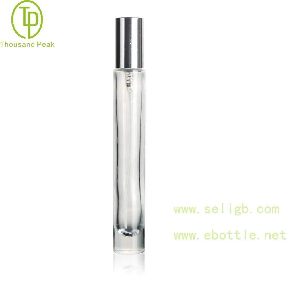 7ml 10ml thick bottom clear perfume glass bottle with atomizer sprayer