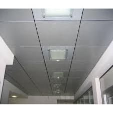 Suspended stainless steel ceiling tile