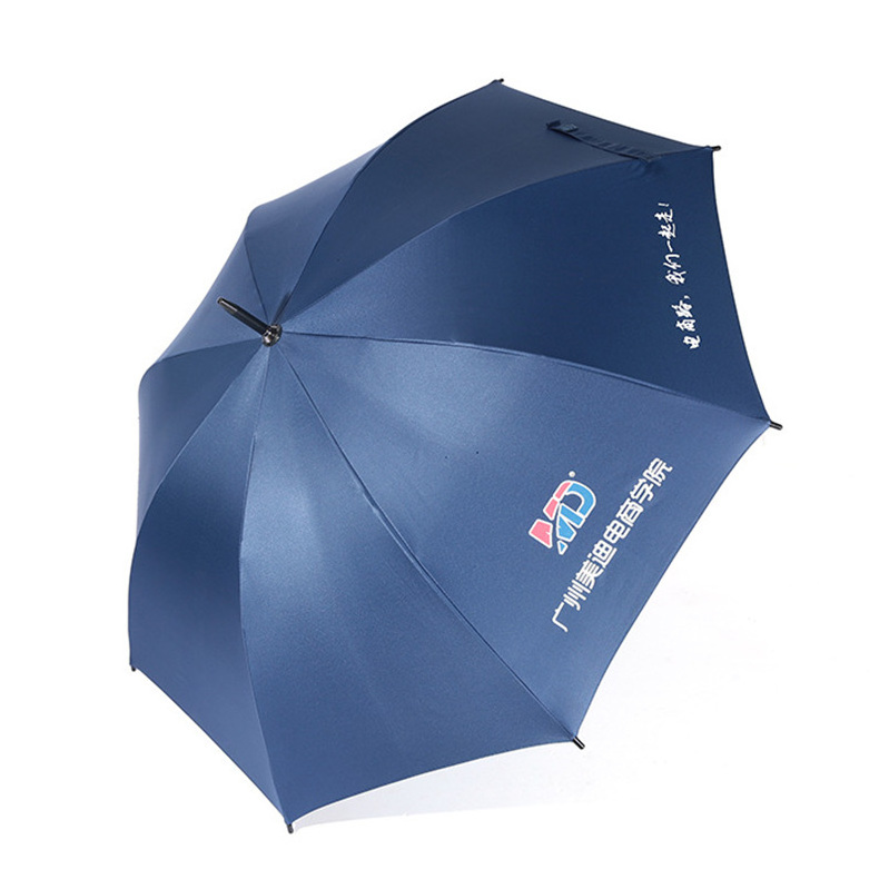 Golf Car straight Umbrella Waterproof Rainbow Sun Beach Umbrella Strong OEM Custom Printed Logo Cheap Promotional Promo