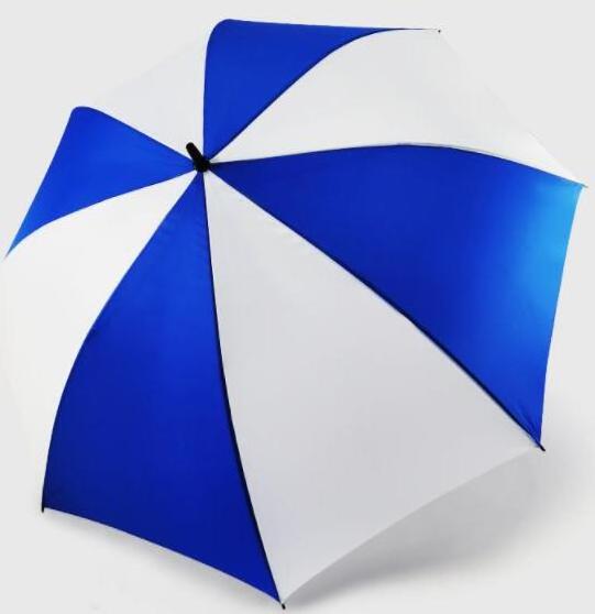 Big size 132cm blue and white umbrella Custom printed rain umbrella