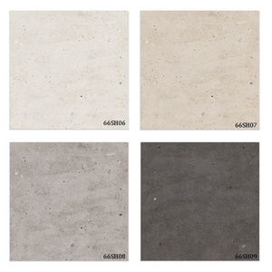 600x600 fireproof grey matt finish rustic cement porcelain terrazzo tiles for floor