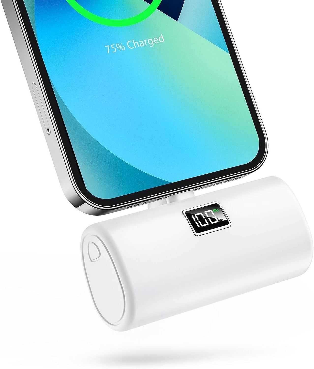 Portable Charger for iPhone Small Power Bank with LCD Display Mini Cute Battery Phone Charger for iPhone