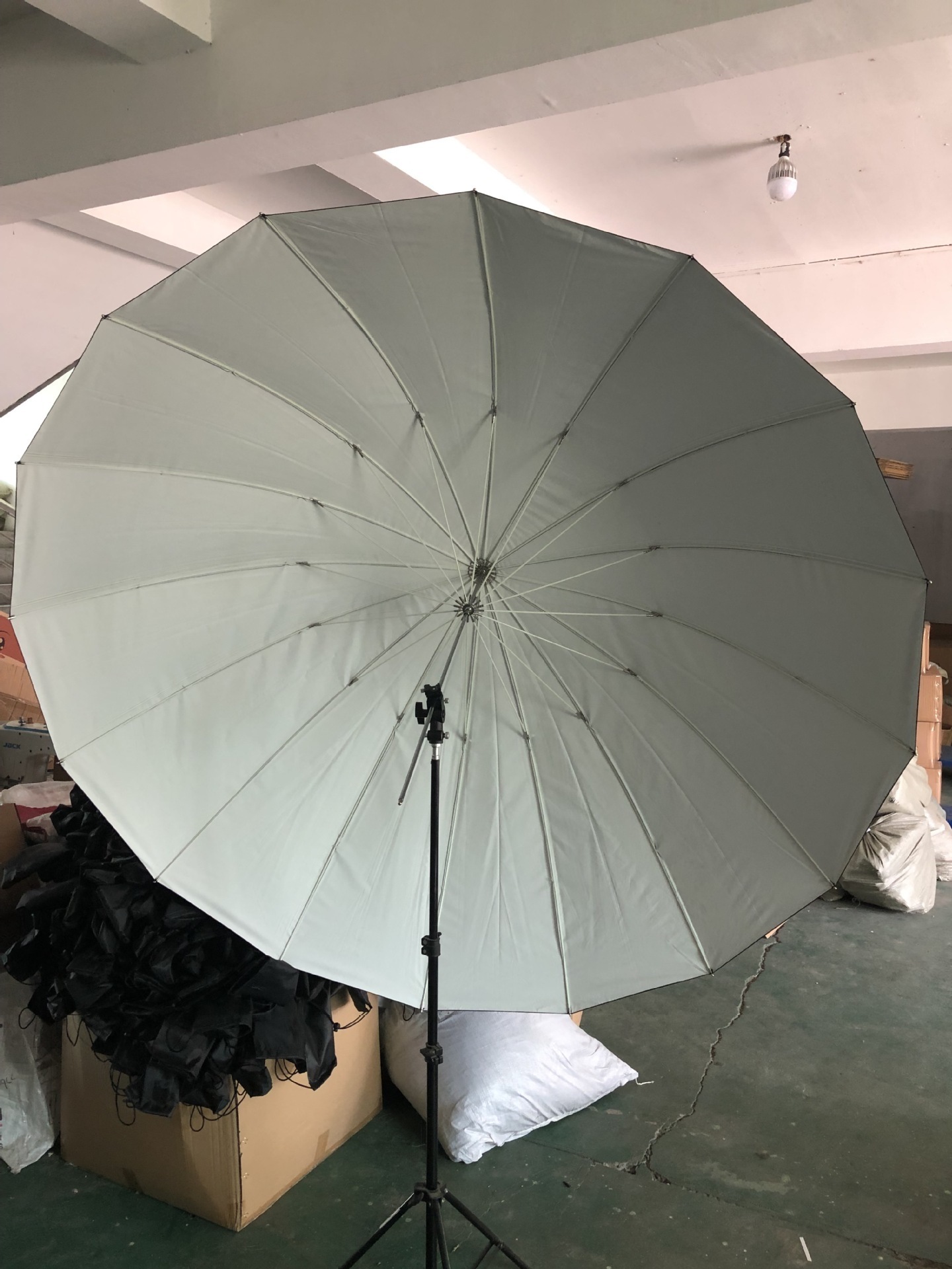 60inch/150cm photography reflective umbrella outside black inside silver with soft cloth cover flash light softbox