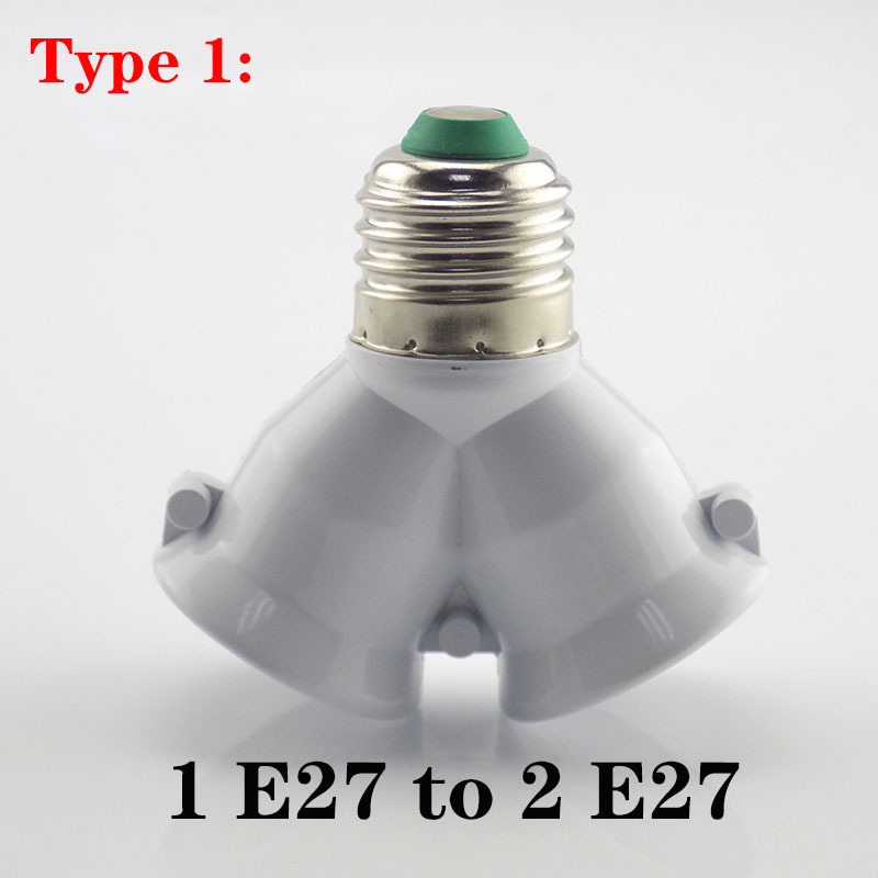 E27 Base Socket Splitter LED Light Holder E27 Socket to 3 4 6 E27 Adapter Bulb Lamp Holder Converters Smart Lighting Accessories