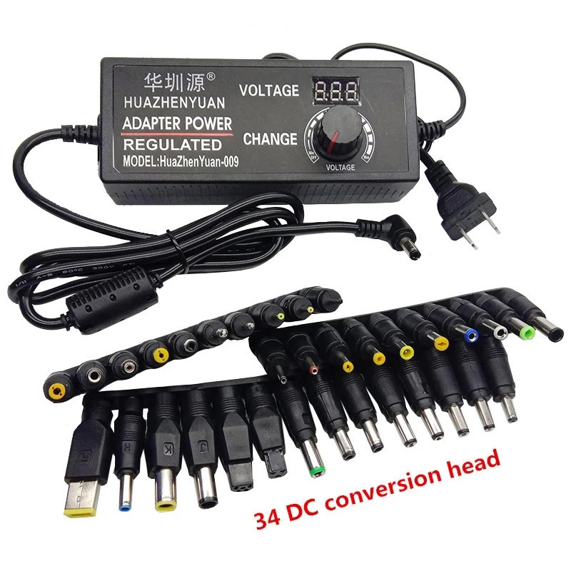 Adjustable AC to DC 3V 12V 9V 24V 36V 24 Volt Universal Power Adapter Voltage Regulated Supply 5A 10A 14V 15V 16V 18V 20V 22V