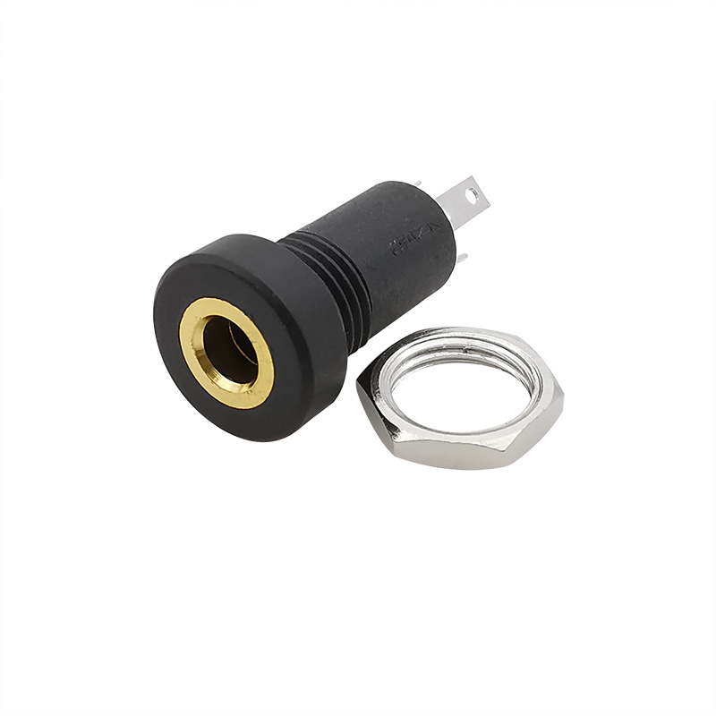 2/5/10Pcs PJ392A 3.5mm Audio Socket 3/4 Pole Stereo Panel Mount Connector With Nuts 3.5 mm Headphone Jack PJ-392A