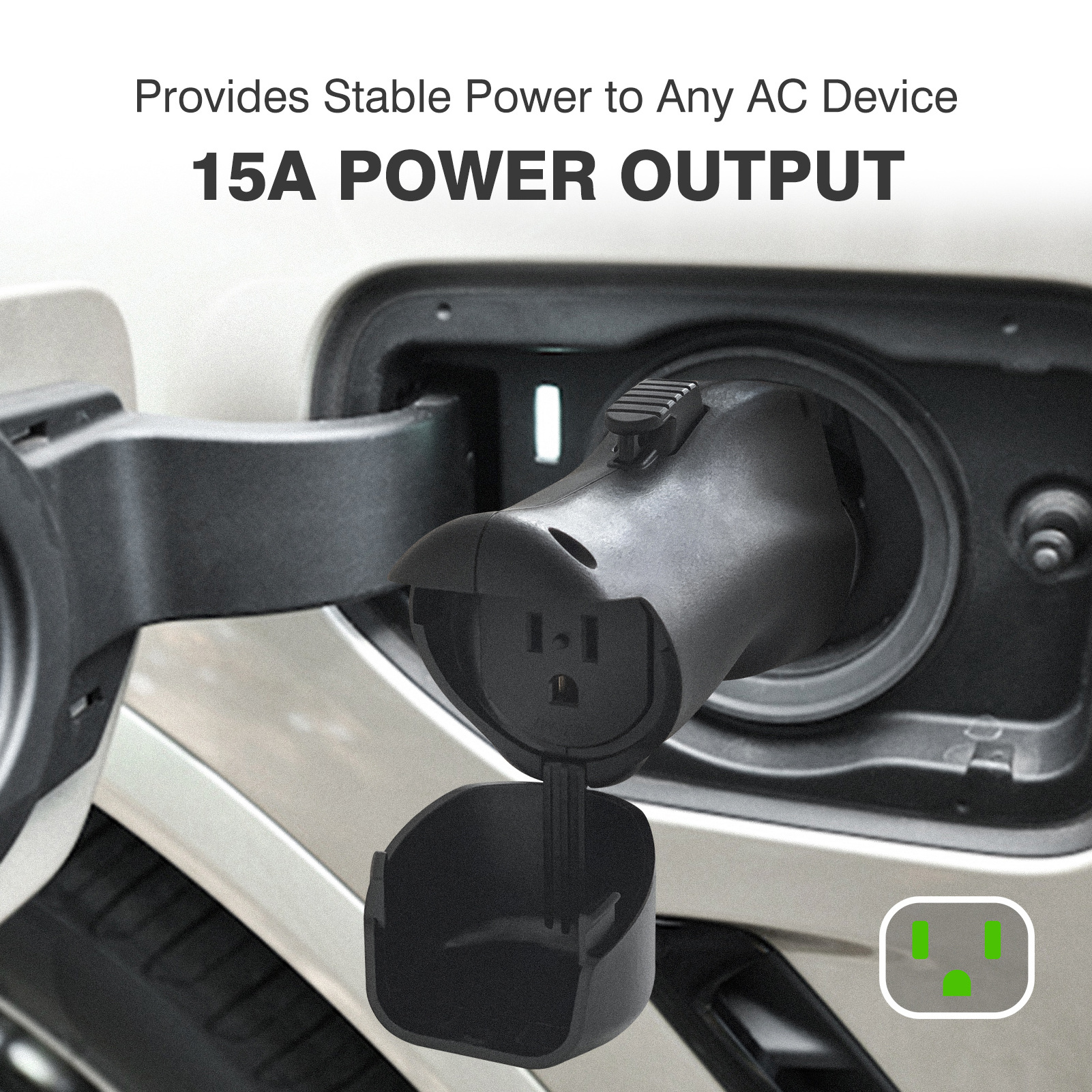 ZENCAR V2L Adapter Vehicle to Load J1772 Adapter Compatible with Hyundai Ioniq 5 Kia EV6 - Power Your Devices with Your EV