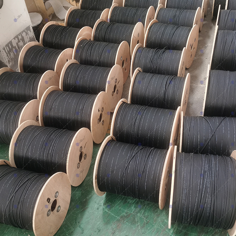 cable factory 1km price fiber optic cable price list Fttx Ftth 1 2 4 6 12 Core Fiber Optic Drop Cable Roll