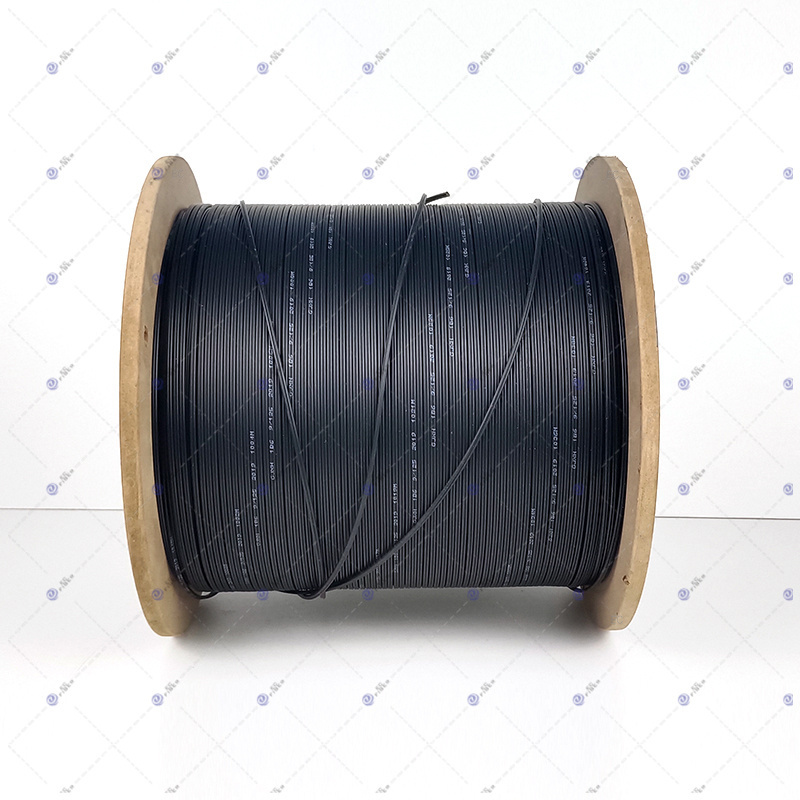 cable factory 1km price fiber optic cable price list Fttx Ftth 1 2 4 6 12 Core Fiber Optic Drop Cable Roll