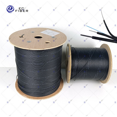 cable factory 1km price fiber optic cable price list Fttx Ftth 1 2 4 6 12 Core Fiber Optic Drop Cable Roll