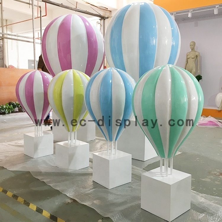 Party Hot Air Balloon Decor Event fiberglass Sculpture Balloon Wedding Baby Shower Balloon Decoration