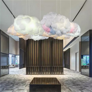 Colored Cotton Cloud Lighting Decoration for Hotel Hanging Decorative Cloud Light for Shop Window Display Party