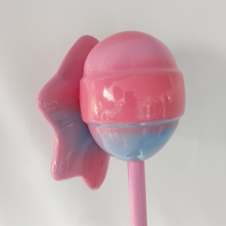 Hanging Pink Lollipop Sculpture For Shop Window Display Candy shop Decor Resin Dessert Statue Props Photo Prop