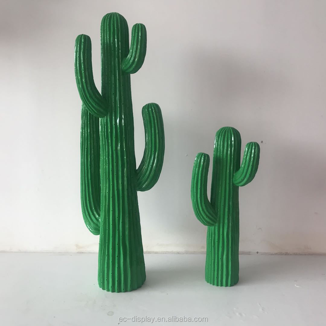 Artificial outdoor display cactus statues cactus window display props