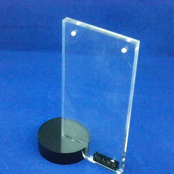 4 x 6 Inch Acrylic Sign Holder Clear Acrylic Table Menu Display Stand Acrylic Stands for Standing Menu Flyer Holder