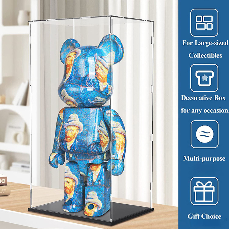 Acrylic Display Case for Collectibles Assemble Clear Acrylic Display Box for Lego Alternative Acrylic Case for Display Toys