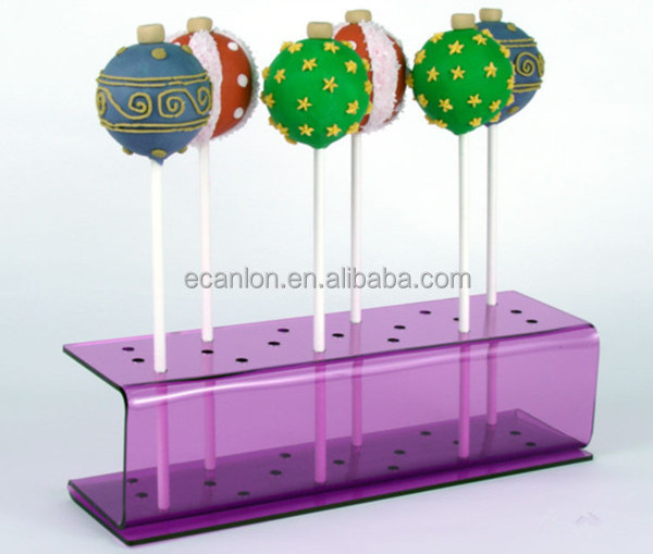 16 Holes Decoration Cake Pop Lollipop Holder Clear Acrylic Display Stand for Wedding Decor Baby Showers Birthday Party