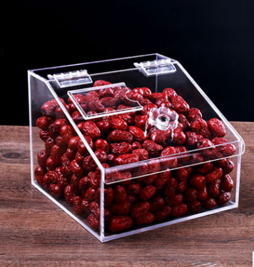 wholesale Clear acrylic supermarket candy dispenser box