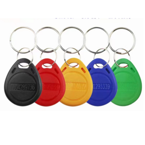 customized 13.56MHZ Access Control Key fob Keychain pvc ABS plastic ticket NFC RFID Tag smart card