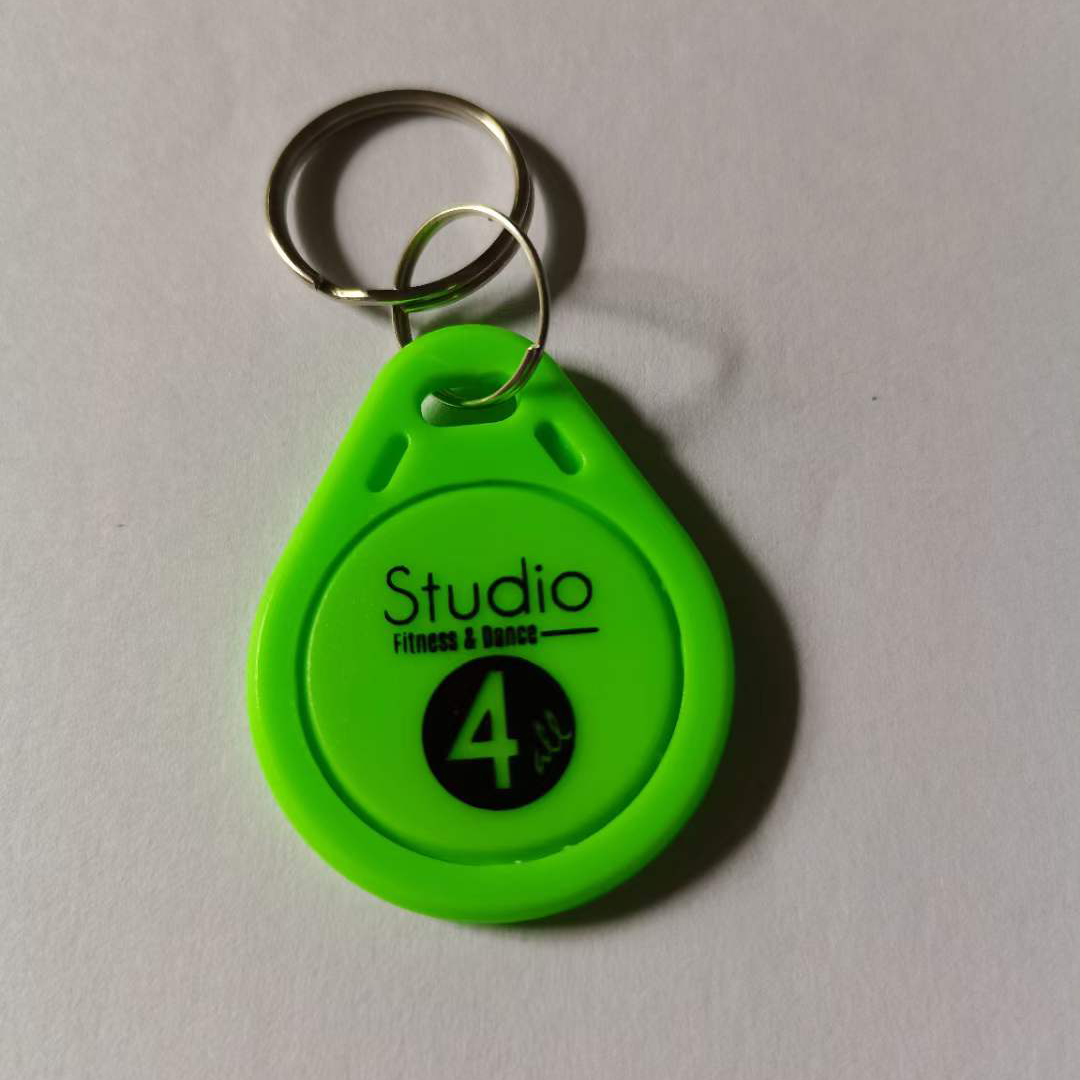 customized 13.56MHZ Access Control Key fob Keychain pvc ABS plastic ticket NFC RFID Tag smart card