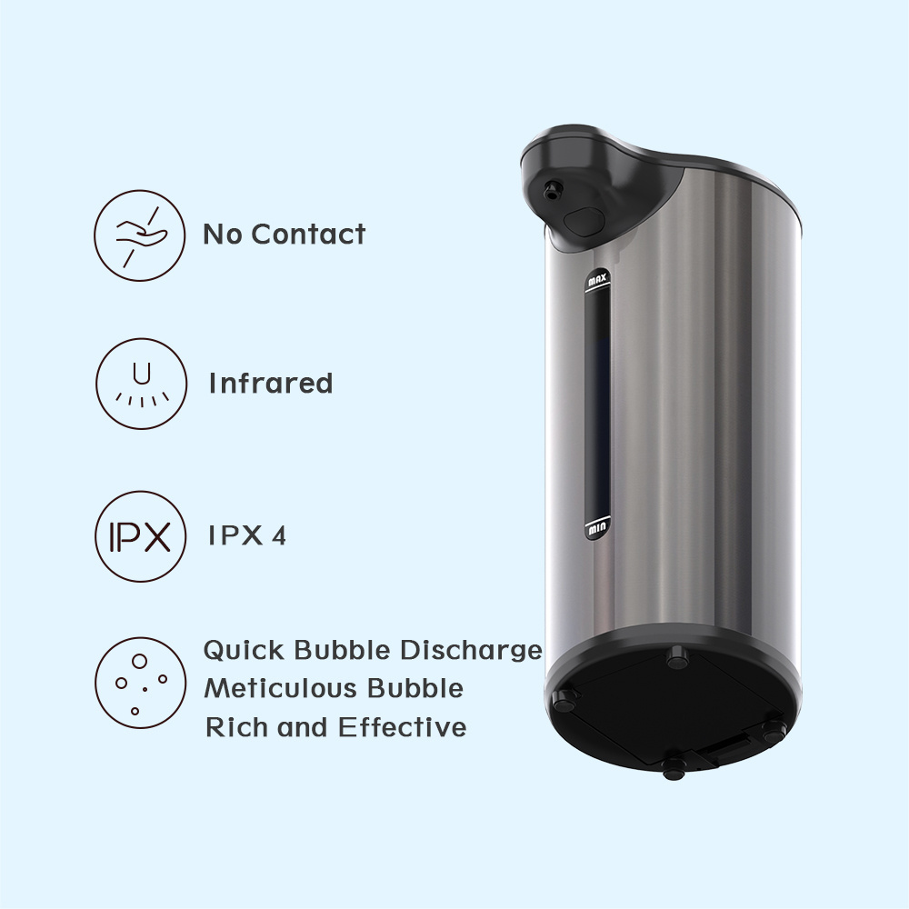 Automatic Soap Stainless Steel Electric Liquid Waterproof Smart Sensor Faucet Desktop Touchless Dispenser