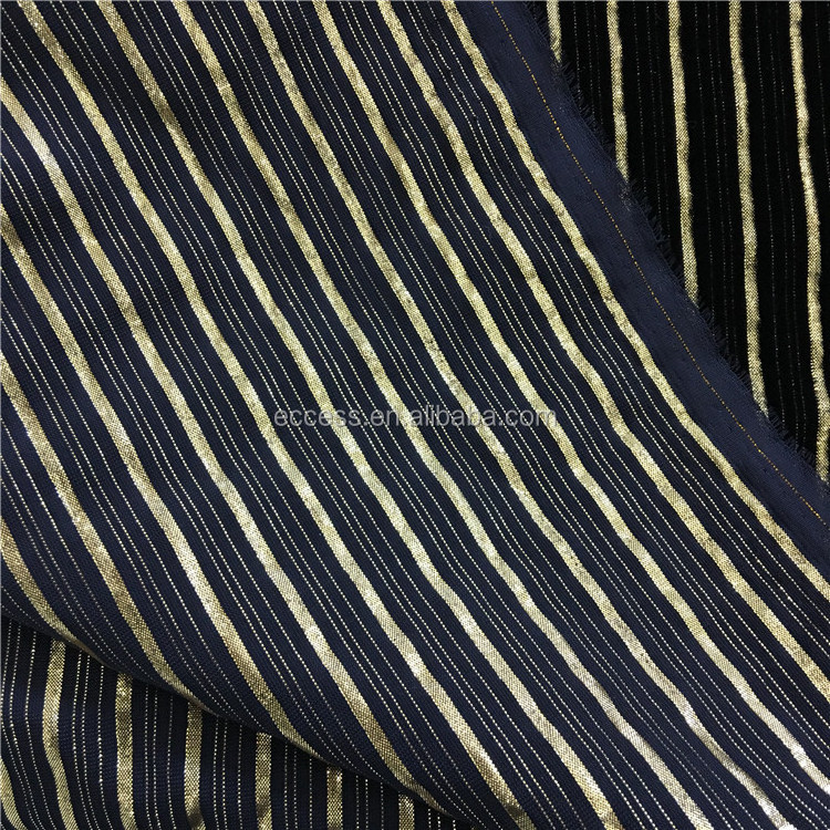 ECCESS HOT Sale Nylon Rayon Lurex Blended Stripe Silk Velvet Upholstery Fabric for Curtain Cushion cover