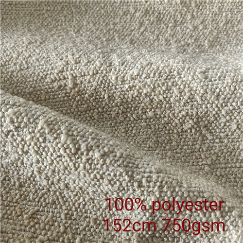 In Stock White 600gsm Lamb Wool Look Heavyweight Boucle Sofa Fabric For Furniture Textile