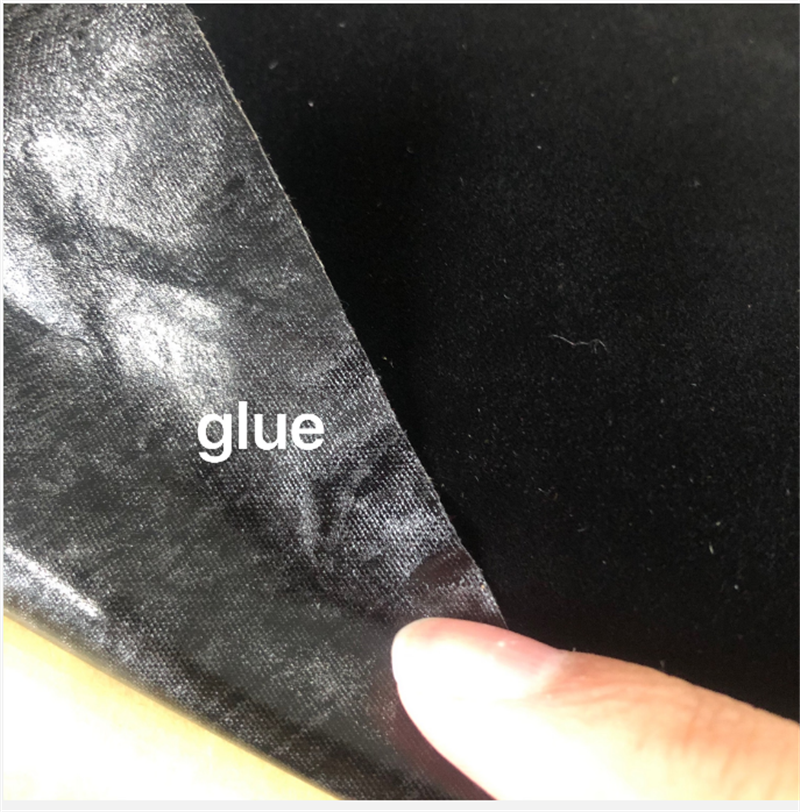 Fashion Black Self Adhesive Backed Velvet Fabric Tape Flocking Tape For Jewellery Box