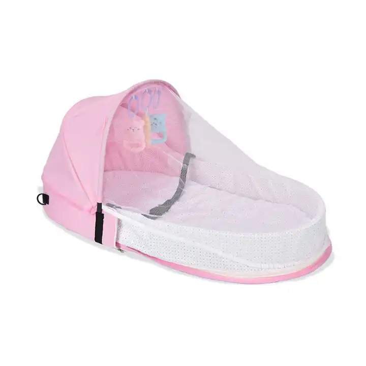 wholesale fashion Isolation foldable baby bed Travel disposable  Portable crib baby bed quilted diaper bag for babies waterproof