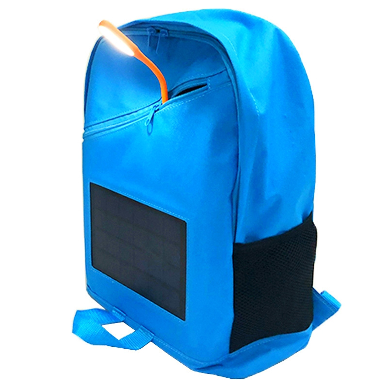 cheap solar power bank charger solar lighting backpack flexible solar panels for school bags