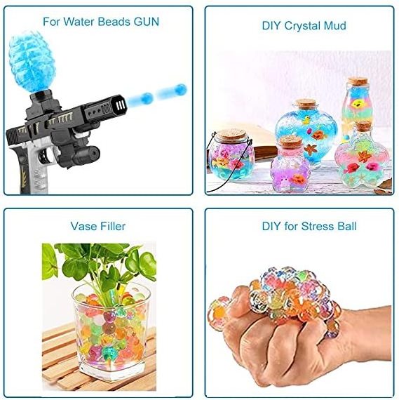 7-8mm Gel Water Balls Bullet Beads Refill Orbeezs Ammo Gel Splatter Ball For  Gel Gun Accessories