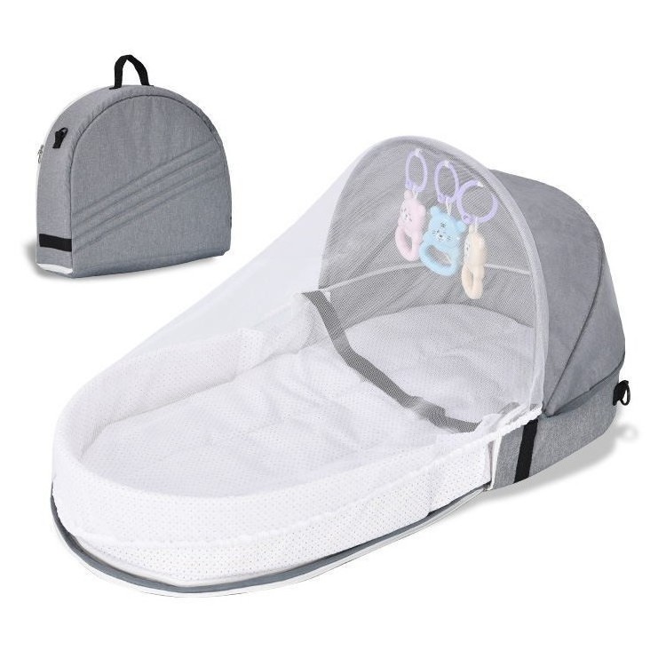 wholesale fashion Isolation foldable baby bed Travel disposable  Portable crib baby bed quilted diaper bag for babies waterproof