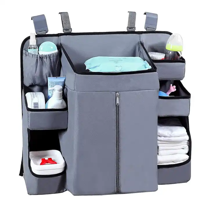 baby bed diaper hanging storage bag crib organizer baby diaper bag insert nursery hanging organizer and baby diaper caddy