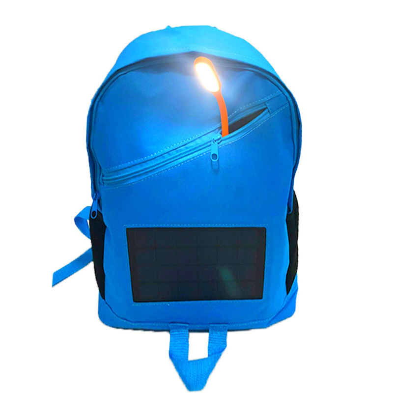 cheap solar power bank charger solar lighting backpack flexible solar panels for school bags