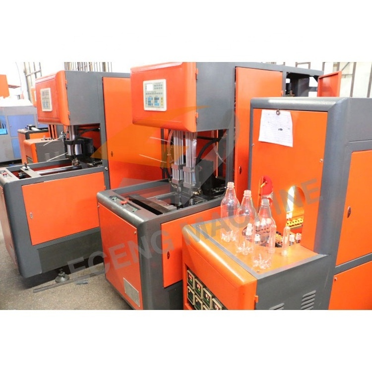 2 Cavity 2L plastic product making machinery Semi automatic manual pet stretch blow molding machine