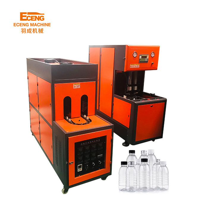 2 Cavity 2L plastic product making machinery Semi automatic manual pet stretch blow molding machine