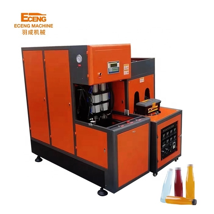 Eceng YC-2L-2  2 Cavity Semi Automatic PET Blowing Machine Plastic Bottle Manufacturing Plant