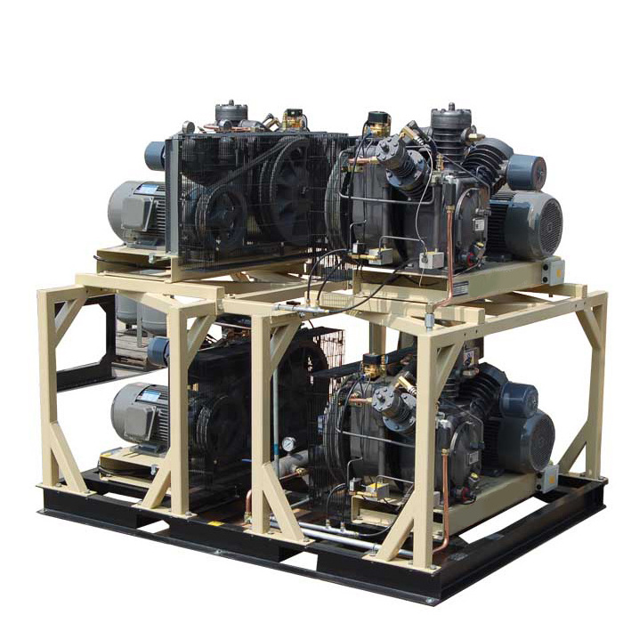 High pressure piston 30bar natural air compressor with tank