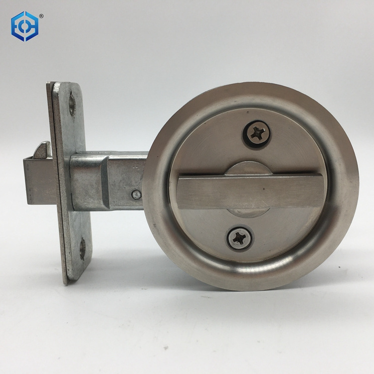 Stainless steel 304 round keyless sliding door double hook lock