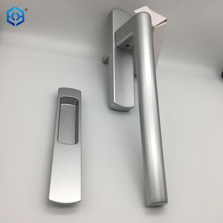 Aluminum Touch Lift-slide Door Handles Window Locks with Cylinder Stainless Steel Hotel Wood Modern Window 3D SSS 1000 PCS ECH