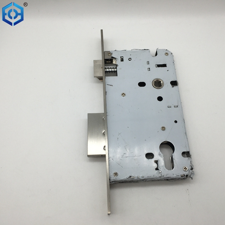 European Standard 7085 Euro Mortise Lock Body in SUS 304 Square Spring Latch Bolt