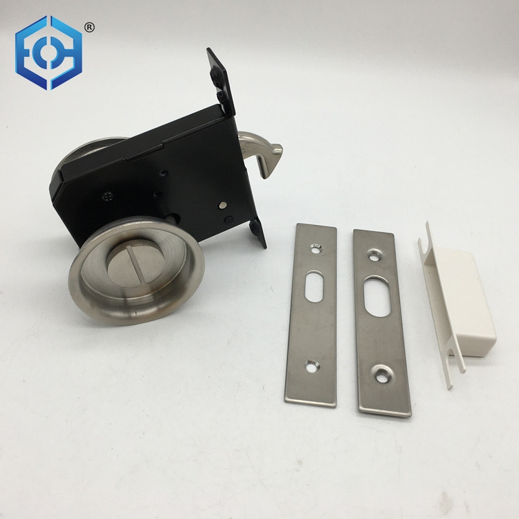 Hidden Hook Lock Factory Concealed Recessed Flush Invisible Pull Handle Round Sliding Wooden Door Lock