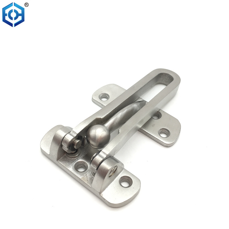 Stainless Steel Security Door Guard Gate Latches Swing Bar Door Lock Door Chain Burglar