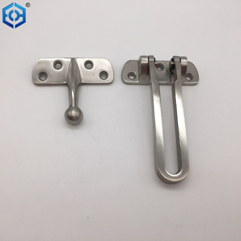 Stainless Steel Security Door Guard Gate Latches Swing Bar Door Lock Door Chain Burglar