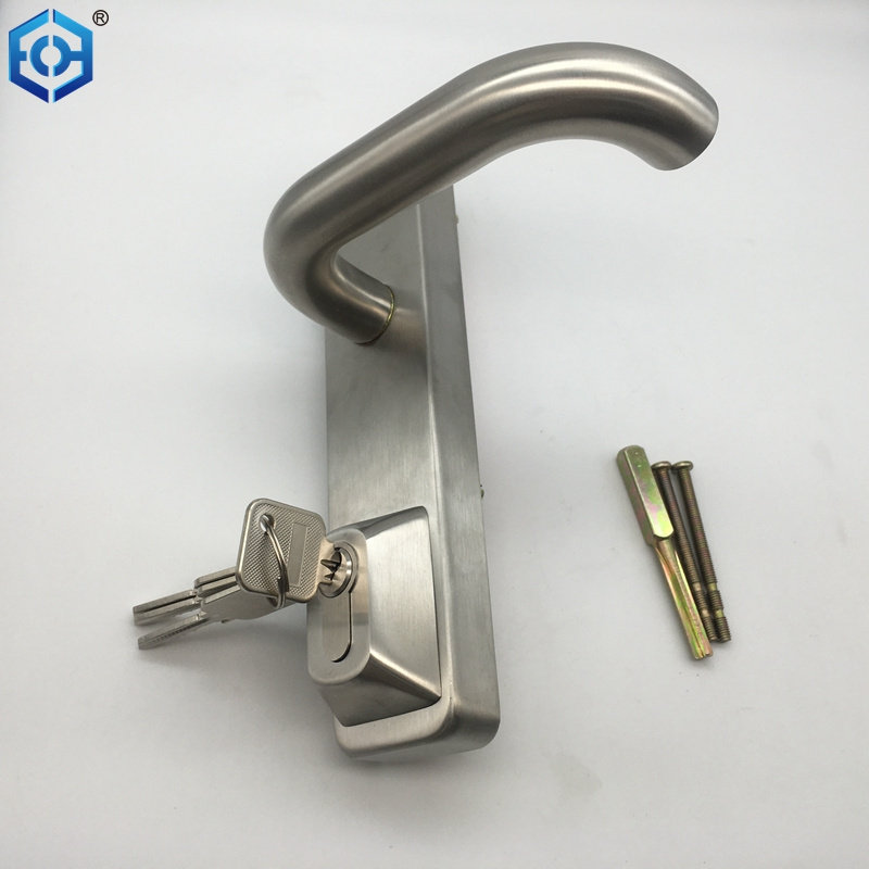 Stainless Steel Outside Trim Lock For Fire Door Panic Exit Device Panic Bar Lock Handles